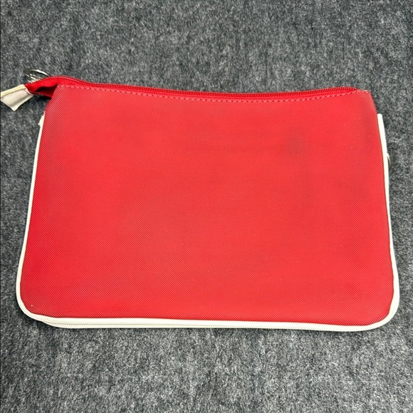 Lacoste Red Toiletry Bag Durable and Vibrant - Picture 3 of 9